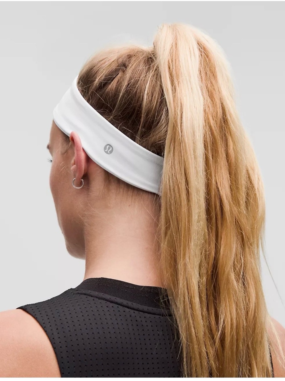 lululemon athletica White Performance Headband - Women's Sweat-Wicking Hairband